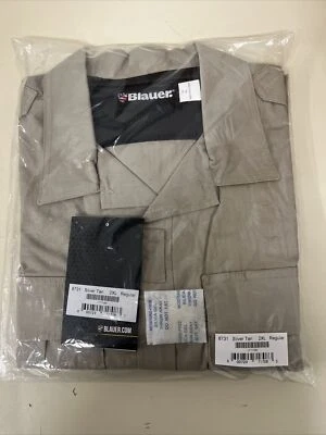 Supercamisa manga larga BLAUER 8731 plateada tostada TENX B.DU 2XL REGULAR Ripstop Foto 1 de 4