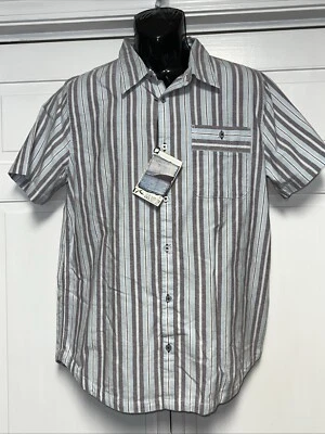 Rusty Mens Large Short Sleeve Button Up Lightweight Shirt NWT - Image 1 of 4