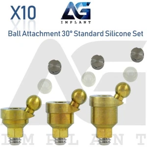 10 abgewinkelte 30° Kugelaufsatz Prothesensystem Standard Set Int Sechskant 2,42 mm - Bild 1 von 7