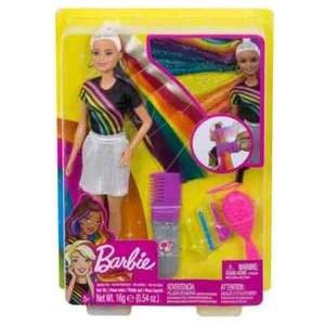 Barbie Regenbogen funkelnde Haarpuppe - funkelnder Stil und endloser Spaß - Bild 1 von 9