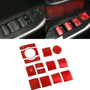 Fits Toyota RAV4 2019-2021 Red Interior Car Window Lifting Button Patch Trim US - Foto 1 di 4