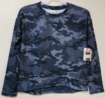 Camiseta suave de manga larga camuflada negra para mujer Avia talla mediana (8-10) TOTALMENTE NUEVA Foto 1 de 4