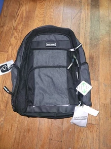 Eastsport Recycled Expandable Raptor Backpack, Black Chambray - Picture 1 of 6