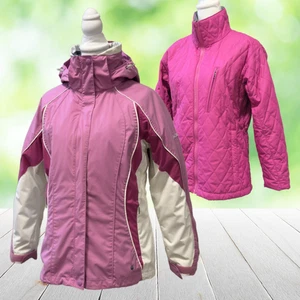 Columbia 3-in-1 Jacke Damen Small Pink Vertex Interchange Omni-Shield Kapuze - Bild 1 von 18
