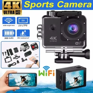 4K HD Sport Aktion Wasserdicht Kamera HD Helm Cam mit Fernbedienung für Tauchen - Bild 1 von 23