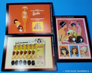 (3) RARE 2009 / 1960's Vintage Barbie Doll Fashion Queen Trading Cards MINTY - Picture 1 of 9
