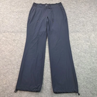Pantalones Athleta Mujer 6 Azul Midtown Pantalón Pull On Recto Ancho Elástico Forrado Foto 1 de 4