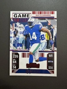 2024 Panini Contenders DK Metcalf Game Ticket Red Foil Seahawks - Picture 1 of 2
