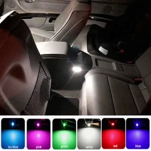 REAR INTERIOR FOOTWELL WHITE Red Green LED LIGHT BULBS For BMW 3 SERIES E92 E93 - Picture 1 of 7