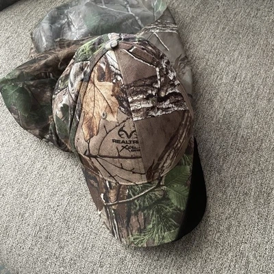 RealTree CAMO HAT baseball CAP FACEMASK Neck And Face Gaitor Hunting - Image 1 of 4