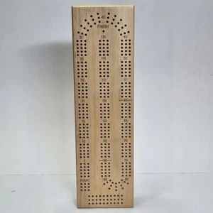 Klappbares Holz Cribbage Brettspiel mit Hering Aufbewahrung - 3 Schienen Reiseset - Bild 1 von 9