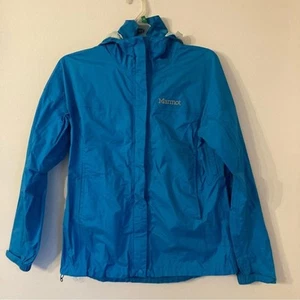 Marmot Women’s windbreaker packable light rain jacket with hood size small. GUC! - Picture 1 of 13