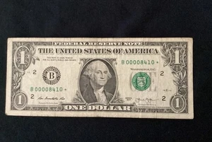 2013 $1 Star Note, Low Run, 640k / B00008410* - Picture 1 of 4