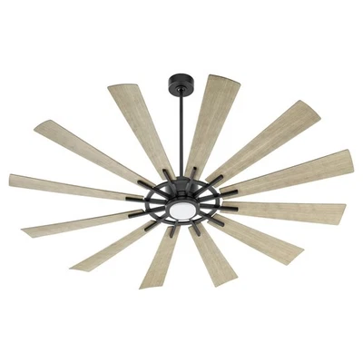 Matte Black 72"Patio Fan from the Cirque Collection - Image 1 of 3