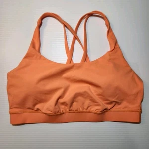 Lululemon Energy BH Größe 10 Orange Pizzaz herausnehmbare Pads - Bild 1 von 4