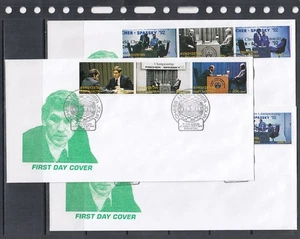 Bobby Fischer Boris Spassky Chess 2000 Kyrgyzstan 9 v Set - 3 FDC Covers - Picture 1 of 1