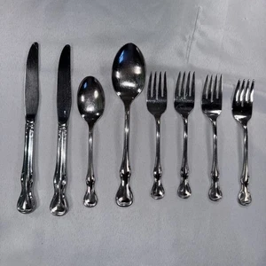 Reed & Barton MODERN PROVINCIAL Edelstahl Besteck Salatgabeln, Messer Löffel - Bild 1 von 13