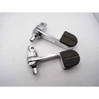 Kuryakyn Motorcycle Folding Streamliner Pegs Chrome Footrests Foot Pegs Used - Image 1 of 2