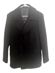 Nuovo SUITSUPPLY The Navy Phoenix Pea cappotto lana doppiopetto taglia 50/US 40 - Foto 1 di 5