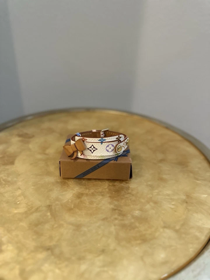 Pulseira de identificação Louis Vuitton x Murakami branca multicolorida com caixa - Imagem 1 de 4