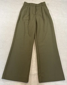 Abercrombie & Fitch High Waist Wide Leg Plissee Hose 25/0. Y2K Retro Look. - Bild 1 von 18