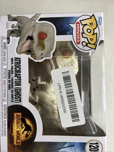 FIGURA DE VINILO FUNKO POP PELÍCULAS JURASSIC WORLD DOMINION ATROCIRAPTOR GHOST #1205 - Imagen 1 de 8