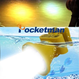 Tauchscheinwerfer weiß hell gelb Licht Unterwasser Fische fangen starkes Licht  - Bild 1 von 17