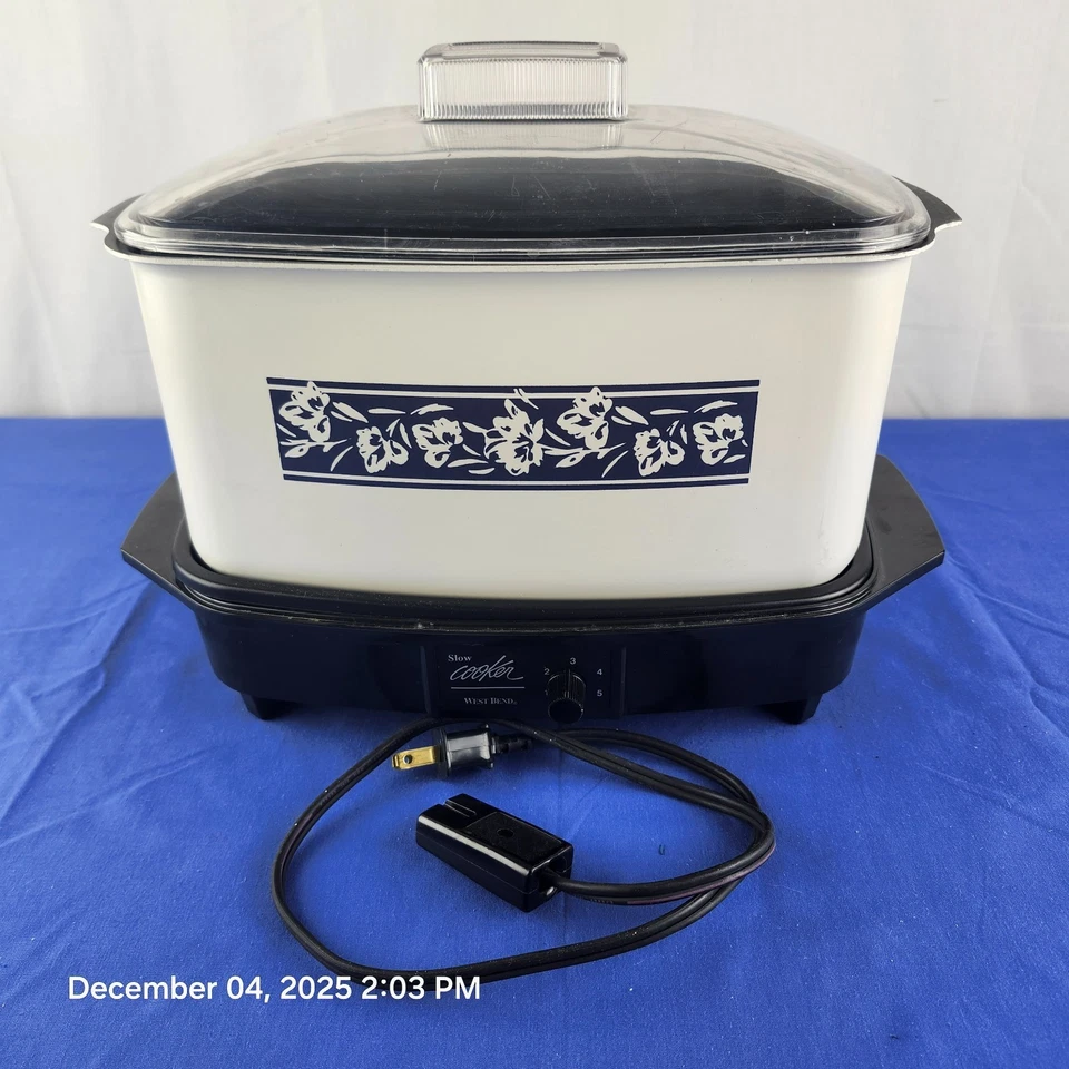 Vintage West Bend Multipurpose Slow Cooker 6qt Domed Lid Made In USA NICE - Image 1 of 4