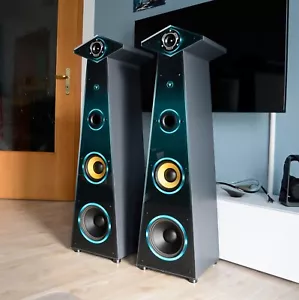 Top Angebot! 1 Paar imposante High End HiFi Standlautsprecher DJP-Design-Boxen - Bild 1 von 17