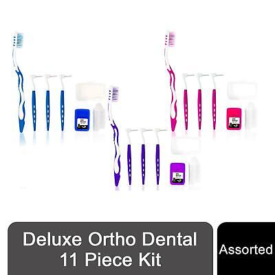 Deluxe Ortho Dental 11 Piece Kit, Assorted Colours, Pack Of 1 • 3.54£