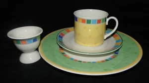 Villeroy & Boch Twist Alea Limone Kaffeegedeck Eierbecher Kaffeetasse Teller - Bild 1 von 9