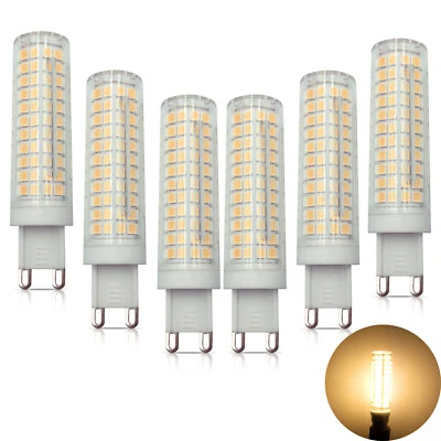 6PCS G9 136-2835 Warm white SMD LED Bulb Chandelier Lamp Ceramics Capsule Light - Image 1 of 4