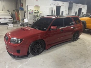 Fits Subaru Forester SG 2002-2008 Flush Roof Racks Cross Bars Black Color 2x - Picture 1 of 7