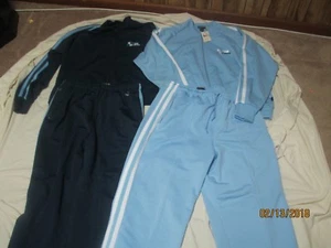 2-GUESS ATHELETIC OUTFITS IN SIZE XXL JACKETS AND XL PANTS/ CAROLINA BLUE -NAVY - Picture 1 of 12