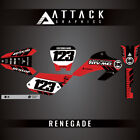 Attack Graphics Custom Renegade Complete Bike Graphics Kit For Honda Xr100r 2003