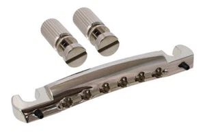 Allparts Gotoh Featherweight Stop Tailpiece with Adjustment Screws - Nickel - Picture 1 of 1