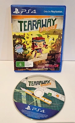 TEARAWAY UNFOLDED Playstation 4 PS4 Game - PAL Very Good Condition FREE SHIP - Image 1 of 3