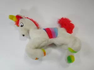 VINTAGE Superior Toy and Novelty Stuffed Plush Rainbow Unicorn Horse - Picture 1 of 5