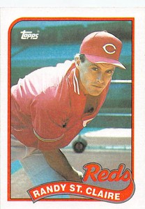 Randy St. Claire 1989 Topps 666  Cincinnati Reds  Baseball Card