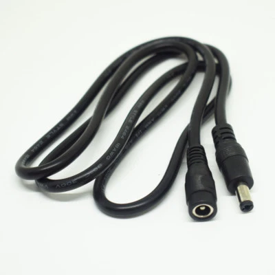 100pcs 3.3FT/1M 18AWG DC Power 5.5x2.1mm Male to Female Extension Adapter Cable - Image 1 of 4