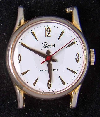 Reloj Hombre Basis (Suizo) Cuerda Manual (Vintage) -- Repuestos/Reparaciones Foto 1 de 3