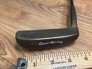 Tiger Shark Great White B-3400 Brass Putter RH 36.25” Stepped Steel Shaft - Picture 1 of 10