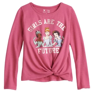 Girls Size 4 Disney Princess Girls Are the Future Twist-Front Tee - Picture 1 of 7