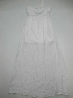 Nuevo Maxi Vestido Solero SPEECHLESS #DR160 Para Mujer Talla 6 Informal con Volantes Blanco Foto 1 de 4