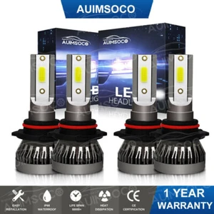 For Chevy Malibu 2016 2017-2018 LED Headlight High Low Beam Bulbs Kit Combo 4x - Picture 1 of 12