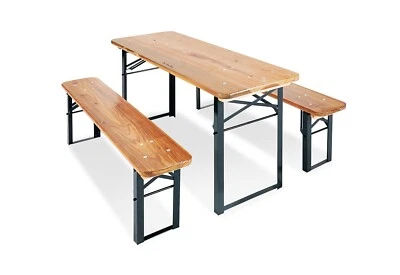 Pinolino Kinderfestzeltgarnitur Sepp 3-Teilig 2 Bänk und 1 Tisch 2.Wahl - Bild 1 von 4