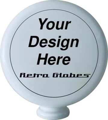 **YOUR DESIGN** Medium 10 inch Gas Petrol Pump Globe, Tell us what you require! - Image 1 of 4