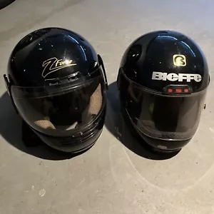 Bieffe Full Face Helmet Size Med Motocycle Moped Italy 2 Helmet Lot Z Force XL - Picture 1 of 21