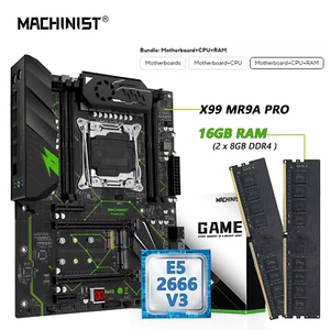 MR9A PRO X99 Motherboard Combo Kit with Xeon E5 2666 V3 CPU and DDR4 32GB RAM Me - Picture 1 of 12