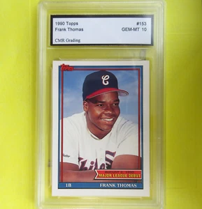 FRANK THOMAS 1990 ROOKIE CMR GRADED GEM-MT 10 Topps #153 Chicago White Sox - Picture 1 of 7